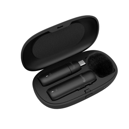 [CLEARANCE] SmallRig Wave W1-C 2.4GHz Wireless MEMS Lavalier Omnidirectional Microphone Set (TX+RX) w/ 100M Max Range, Low Latency Audio Transmission, Bidirectional Monitoring and Real Time Controls Plug and Play with Smart Pairing for Vlogging 3495