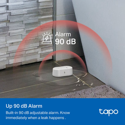 TP-Link Tapo T300 Smart Water Leak Sensor IP67 Waterproof, Mobile App Alerts, 90dB Hub Alarm Triggers and TAPO Hub Support