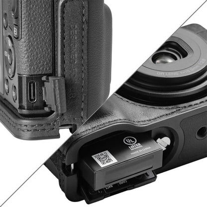SmallRig Leather Half-Case with Wrist Strap for Ricoh GR IV | 5676 / 5677