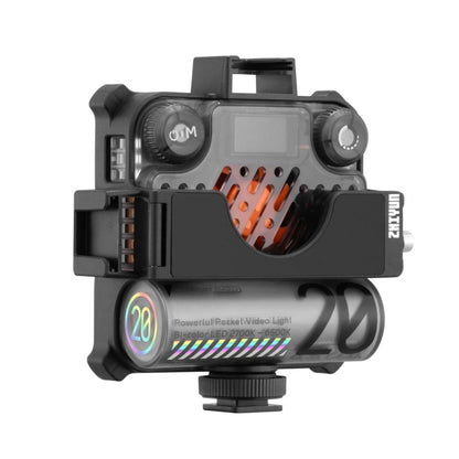 Zhiyun Fiveray M20 20W Bi-Color Pocket LED Fill Light with 4500mAh Built-in Battery, 2500-6700K Adjustable Color Temperature, DynaVort Cooling System, On-Board & Mobile App Control for  Camera Photography & Videography