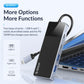 [CLEARANCE] ORICO Type C 4 in 1 Hub Compact and Portable Aluminum Alloy + ABS with 10Gbps Transfer Rate Type C USB 3.0 USB 3.2 USB A Type C PD 100W Drive Free Fast Cooling High-Performance Zero-Latency for Windows Mac OS Linux iPad | DH-2U2C