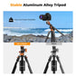 K&F Concept 4-Section 360 Degree Panoramic Fluid Head Video Tripod + Monopod with Max 95" Working Height, 5kg Max Load Capacity and Arca Swiss QR Plate for DSLR Mirrorless Camera | T254A7+FH-03