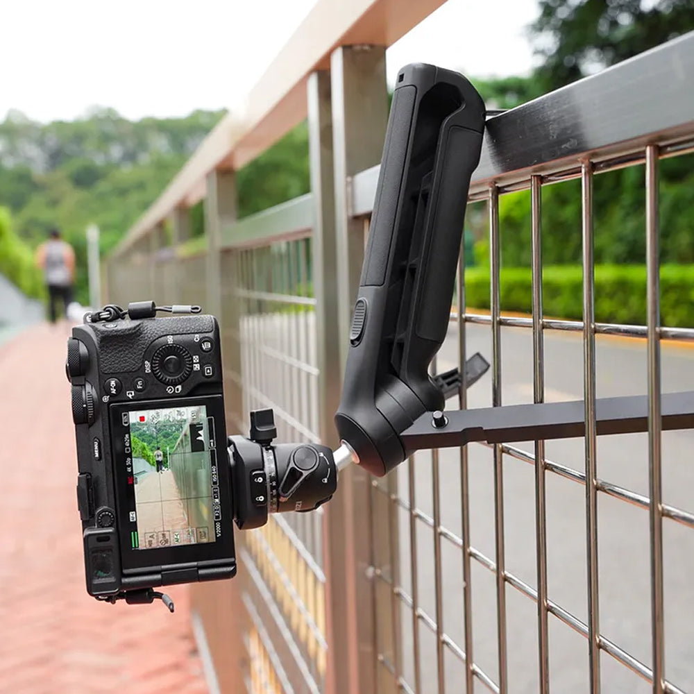 Ulanzi TT38 Camera Grip + Push Tripod with 360 / 180 Degree Ball Head, 3kg Max Load Capacity, 1/4" Thread Mount, Cold Shoe and Hidden Hook for Vlog, Vlogging, Videography