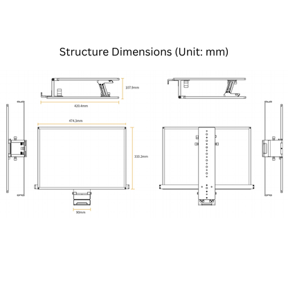 FEELWORLD TP21 21 inch Folding Teleprompter