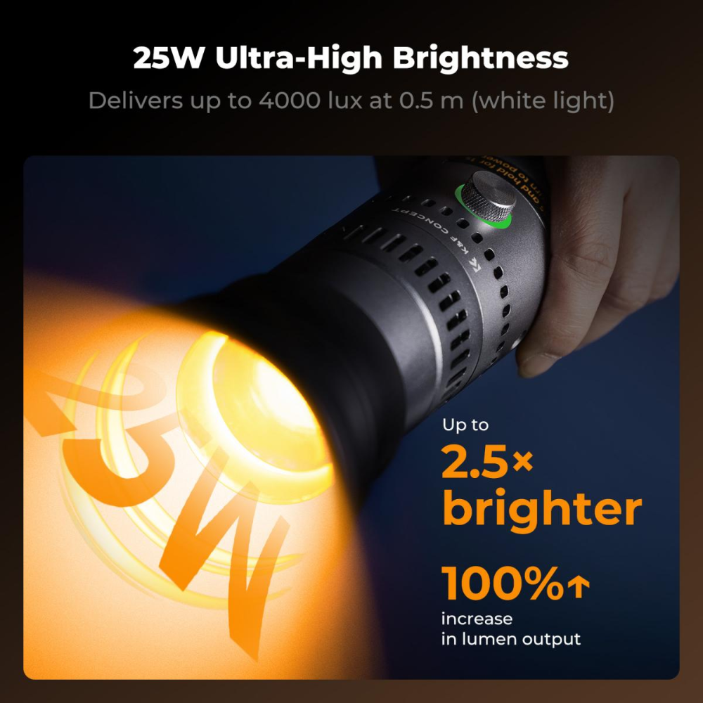 K&F Concept SP25C RGB Photography Flashlight
