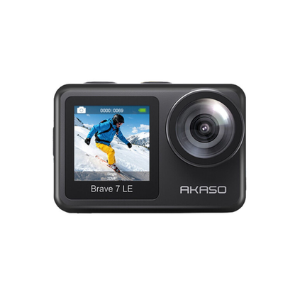 AKASO Brave 7 LE 4K UHD 20MP Action Camera EIS 6-Axis Dual Screen Display WIFI IPX7 Remote Control and Mobile App Support