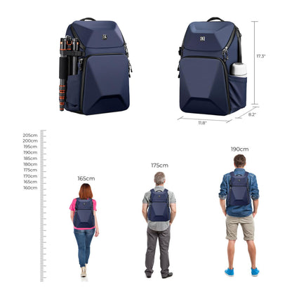 K&F Concept Beta 20L Medium Hard Shell Photography Digital Camera Backpack Bag with 15 inch Laptop Compartment & Rain Cover for DSLR, Mirrorless Camera, Lens, Tablet, iPad, MacBook, Drone, DJI, Canon, Nikon, Panasonic, Fujifilm | KF13-144