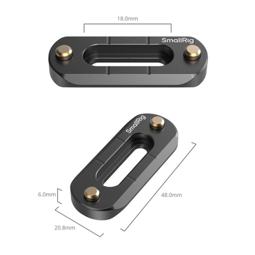 SmallRig 48mm Mini QR Quick Release Low-Profile NATO Rail with 1/4"-20 Screws and Safety Pins for Camera Accessories 2172