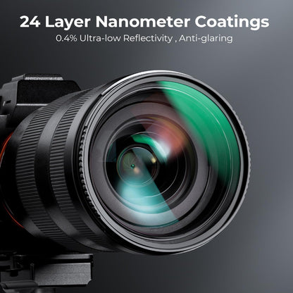 K&F Concept no-D ND8 ND64 ND1000 Neutral Density Camera Lens Filter Kit with 3/4/10 Stops Optical Glass Waterproof, Scratch-Resistant and Reflection Reduction