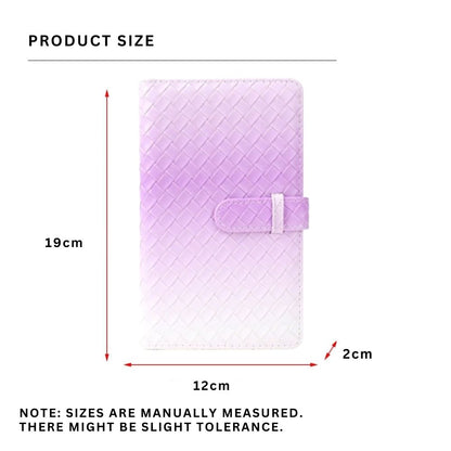 [CLEARANCE] Pikxi 96 Pockets Gradient Weaving Style Photo Album with Slip On Latch Cover for Fujifilm Instax Mini Instant Camera