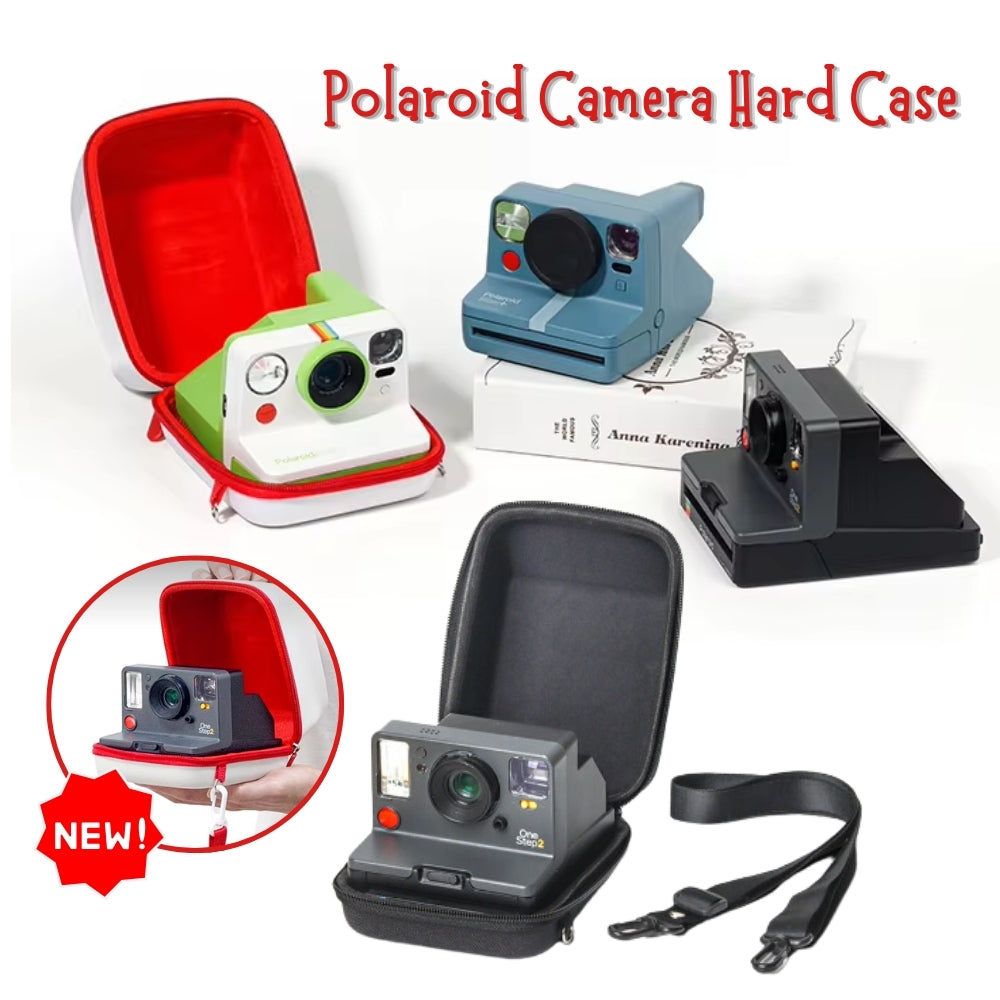 Pikxi Protective Hard Case Storage Bag for Polaroid I-2 / Now / Now+ Instant Film Cameras with Body Strap