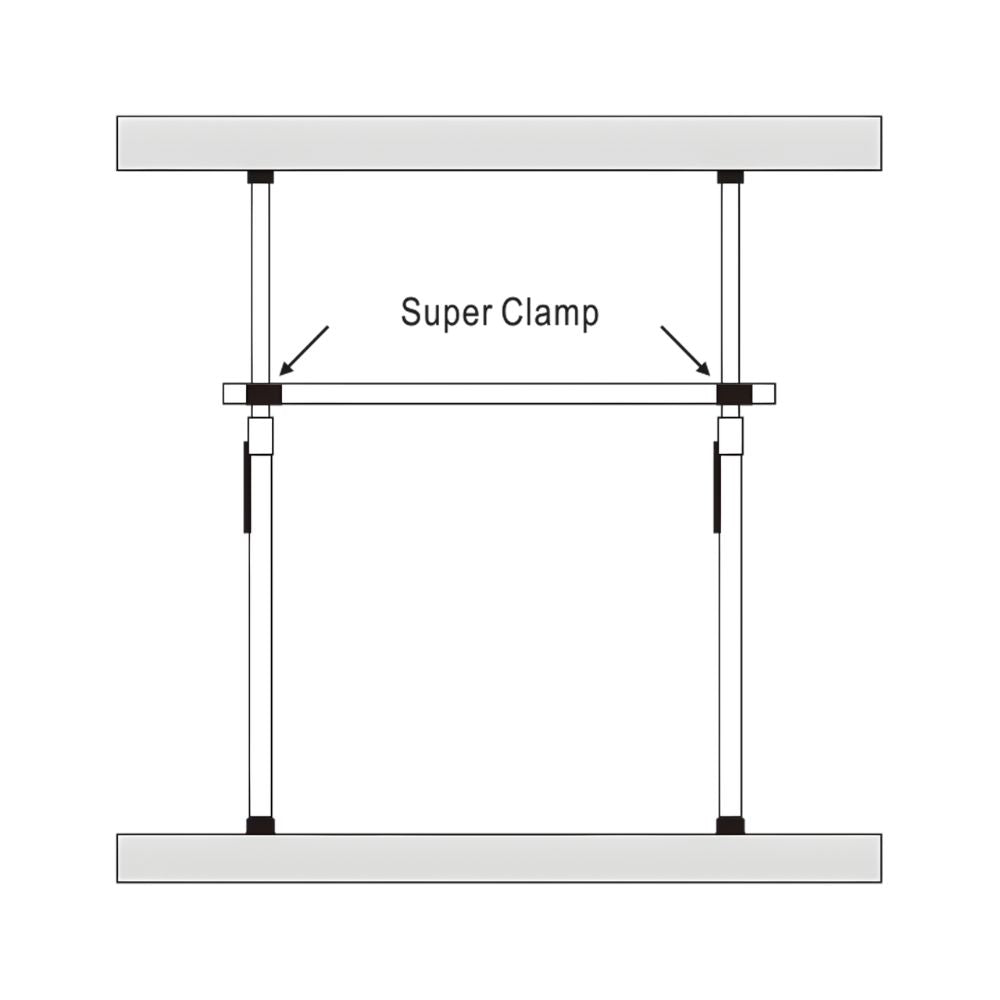 Dearkol Studio Telescopic Grip Auto Pole Set with Rubber Protective End Caps