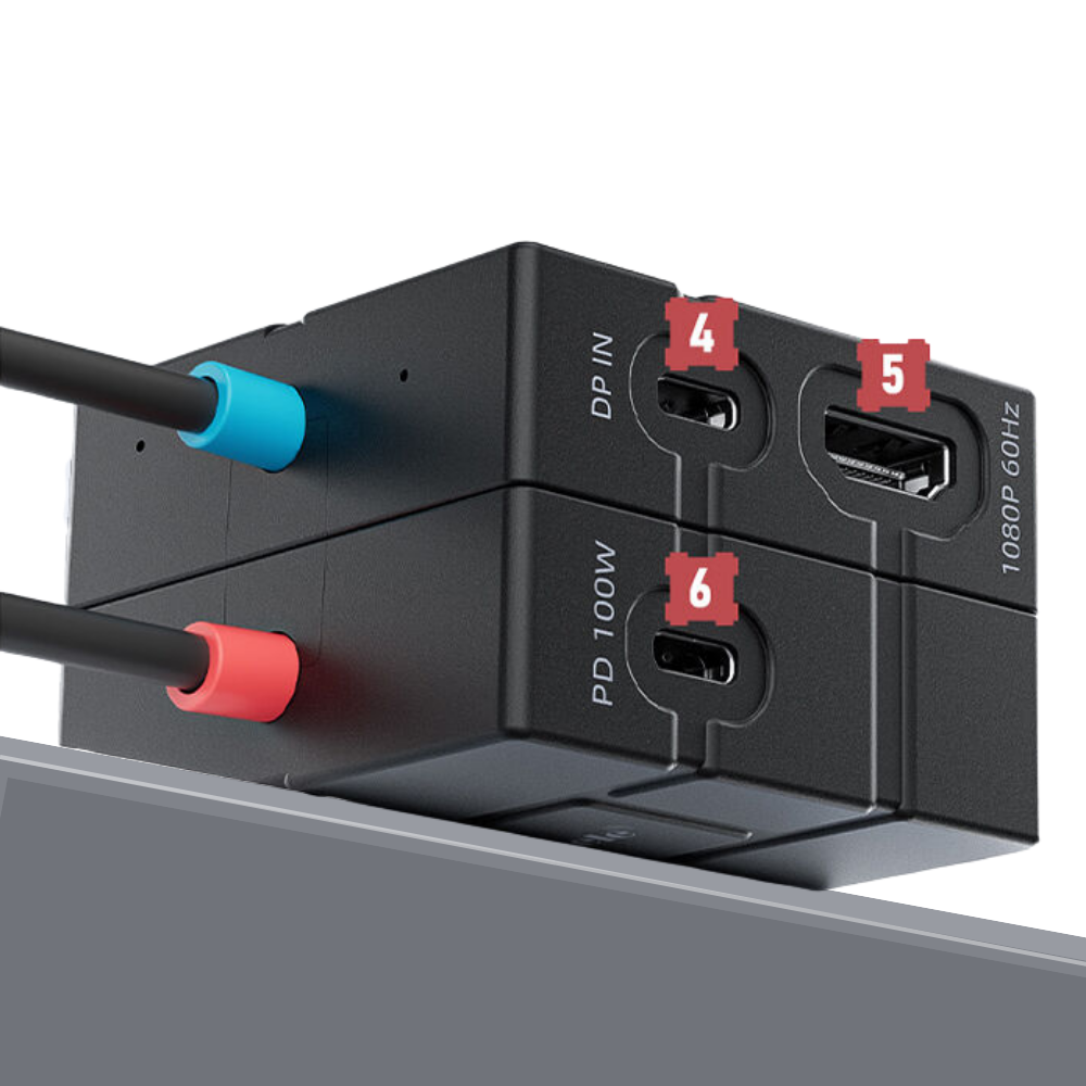 LEMORELE AC12 USB-C Video Capture Card with Hub 1080p 60fps Video with HDMI / DP Ports