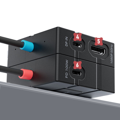 LEMORELE AC12 USB-C Video Capture Card with Hub 1080p 60fps Video with HDMI / DP Ports