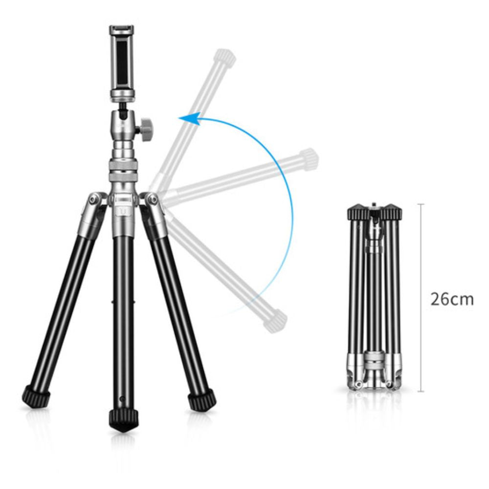 Ulanzi SK-04 All in 1 Aluminum Tripod Monopod Kit Selfie Stick Foldable Tripod with Ball Head