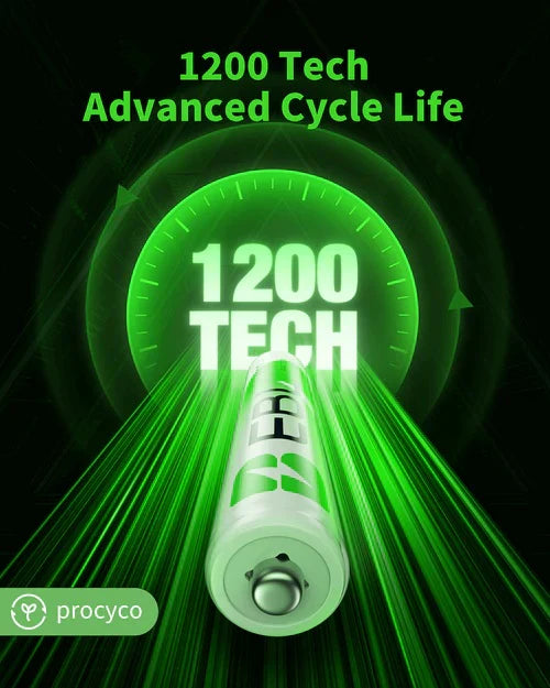 EBL LN-8122 1.2V AAA 1100mAh High Power Rechargeable Battery with Included Carrying Case for Portable and Emergency Electronics (Pack of 4)