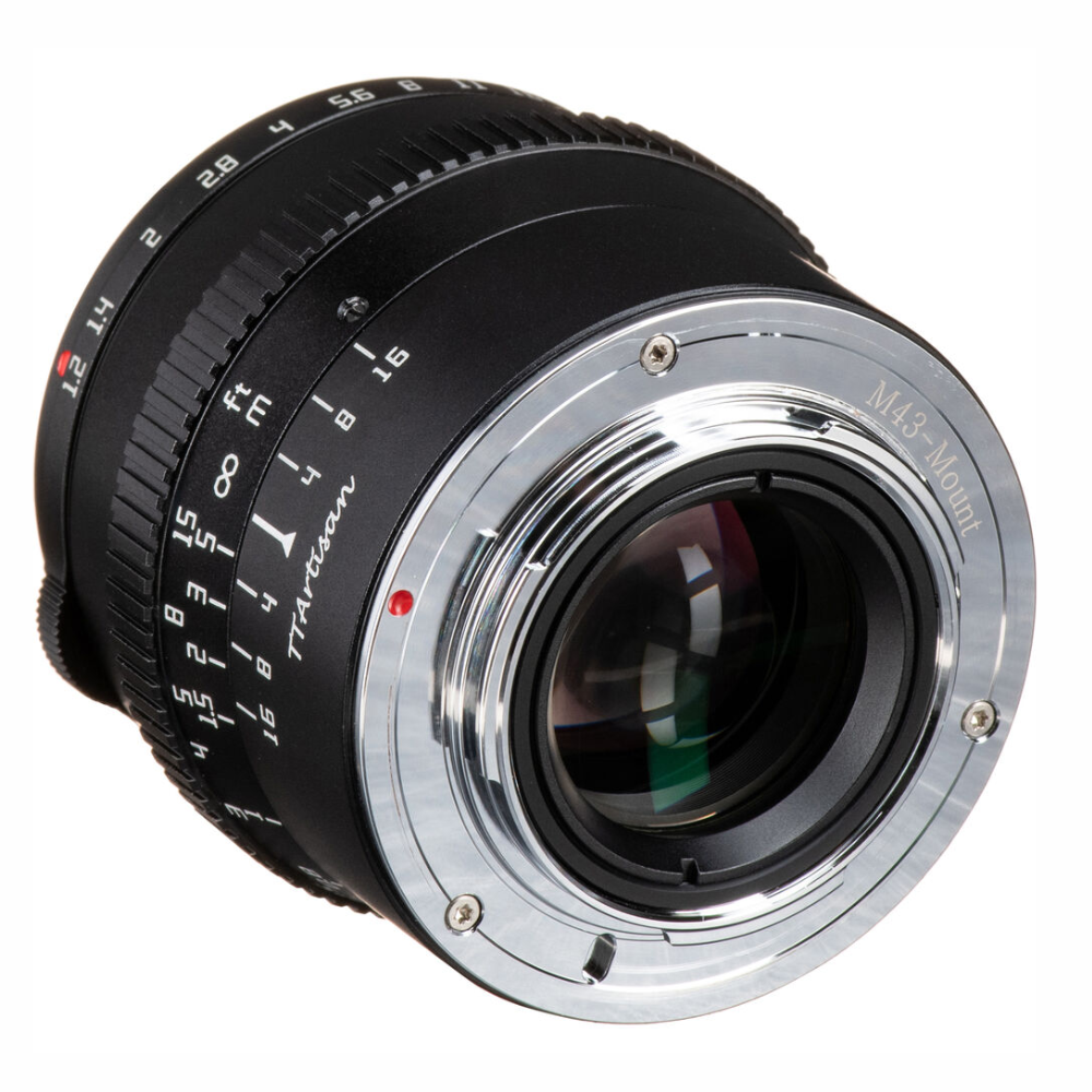 TTArtisan 50mm F/1.2 APS-C Format M43 Micro Four Thirds Portrait Prime Lens Large Aperture Sonr Optical Design Full Metal Body, MF Manual Focus, 19.2" Focus Distance, Clicked Aperture Ring for Smooth Bokeh & Low Light Photography | Black
