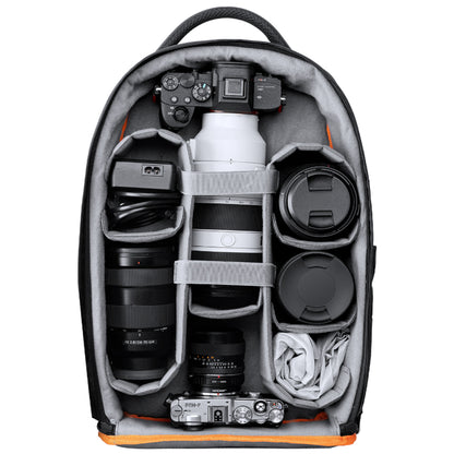 K&F Concept 15L / 18L Nature Wander 05 Waterproof Camera and Drone Backpack Knapsack fits 15.6" Laptop with Padded Dividers, Rain Cover for DSLR / Mirrorless and Other Photography Accessories