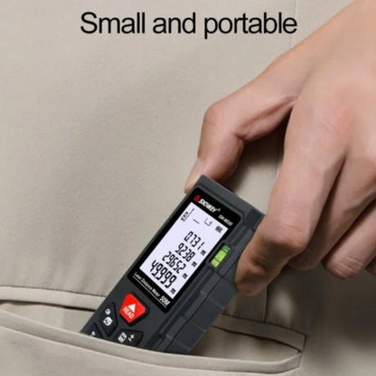 [CLEARANCE] SNDWAY Digital Laser Distance Meter with 50 Meters Measurement Range, Laser Class II, +2mm Accuracy, LCD Backlight Display, 99 Units Data Storage, Multiple Measurement Unit and Function Options for Industrial & Home Improvements | SW-MS50