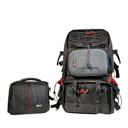 [CLEARANCE] Eirmai TR629 25L Camera Backpack with 15.6" Laptop Compartment & Hand Carry Bag for Sony, Panasonic, Fujifilm, Canon, Nikon, DJI, GoPro, iPad, DSLR, Mirrorless Camera Lens, Tripod, Drone, Battery Charger, Powerbank - Men & Women Bag Luggage