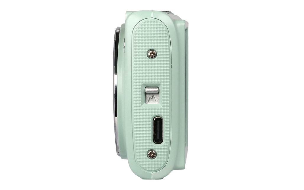 Yashica Classic Peanuts Edition 30MP 1080P Compact Digital Camera with 8X Zoom, JPG / AVI Photo Video Format, USB Type-C Interface, 650mAh Battery, 2.4" IPS Screen and MicroSD Card Slot for Point & Shoot Photography | Sage Green, Blue Sky