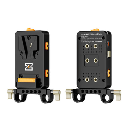 ZGCINE Creators Set with VP3 QR Quick Release V-Mount Plate and L90 V-Mount Battery with 3 D-Tap, 2 USB-C PD In/Out, BP Output, 15mm Rod Clamp, LED Battery Indicator and Portable Power Hub for Cameras, Monitors, LED Lights & Filmmakers