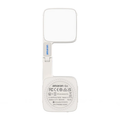 Aputure Amaran Go MagSafe Smartphone Mini Light with Mirror, 2700K - 6500K CCT, 800mAh Battery, Amaran App, Sidus Link Support, 10 Light Effect and Brightness Settings for Vlog Vlogging Selfies Reels TikTok Photo Video | White, Pink