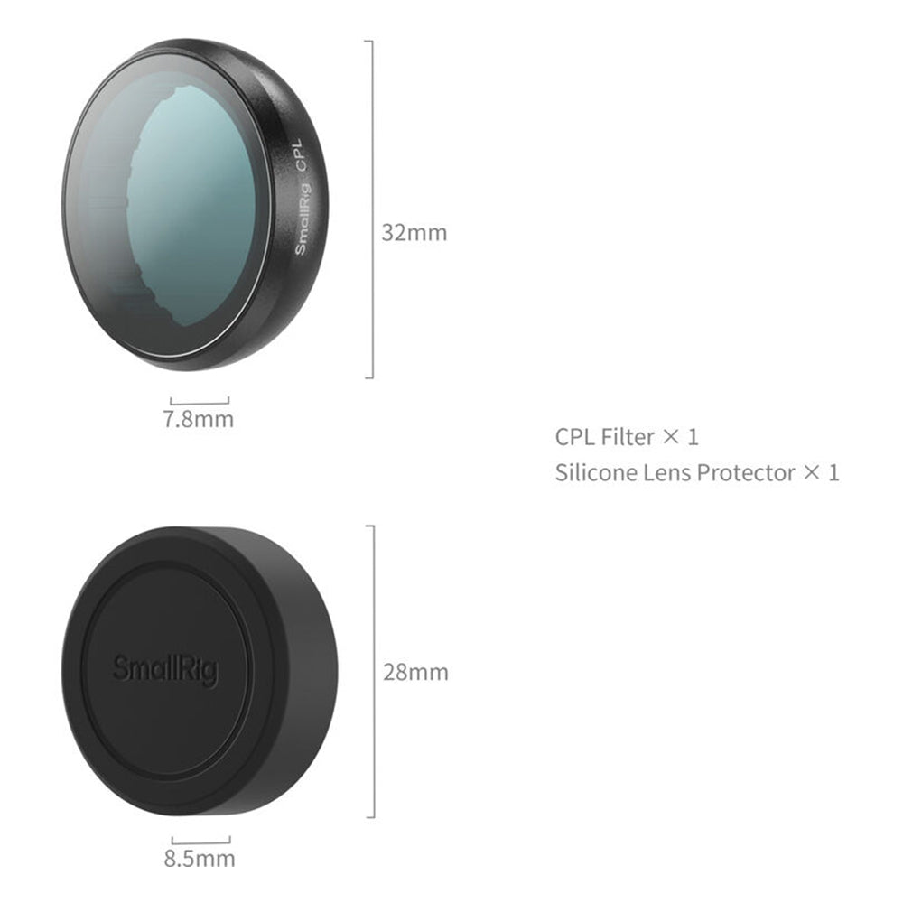 SmallRig CPL Circular Polarizer Camera Lens Filter for Insta360 GO Ultra Action Camera