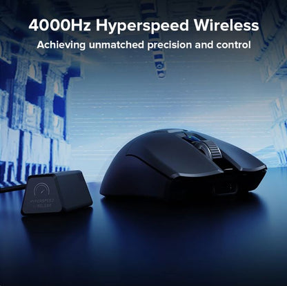 [CLEARANCE] Delux M800 Ultra USB Wired / Bluetooth and 2.4GHz Wireless Optical Gaming Mouse with 26000 DPI Resolution PAW 3395 Sensor, Up to 7 Programmable Buttons, and 120 Hour Battery for PC and Laptop Computers - White