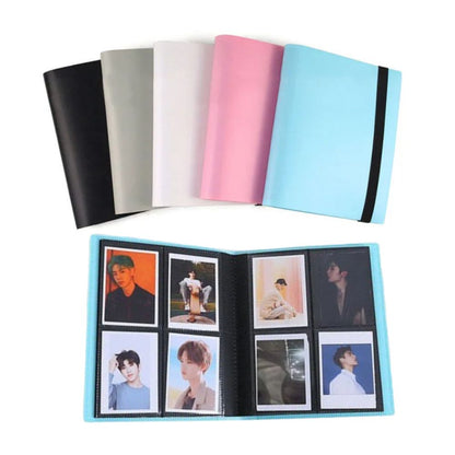 [CLEARANCE] Pikxi 160 Pockets Solid Colors Mini Film Photo Album with Elastic Loop for Fujifilm Instax Mini Instant Camera - Purple