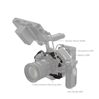 SmallRig Night Eagle Full Camera Cage Kit for Nikon Z6 III with Top Handle, Arca-Type Quick Release Base Plate, TO Rail, Cold Shoe Mount, 1/4"-20, 3/8"-16, M3 & M2.5 Threaded Holes for Attachments and Accessories | 4521 4522