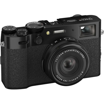 Fujifilm X100V / X100VI APS-C Mirrorless Digital Camera with Fujinon 23mm F/2 Wide-Angle Prime Lens, Touchscreen LCD, Wireless Connectivity and Film Simulation Modes (Black, Silver)