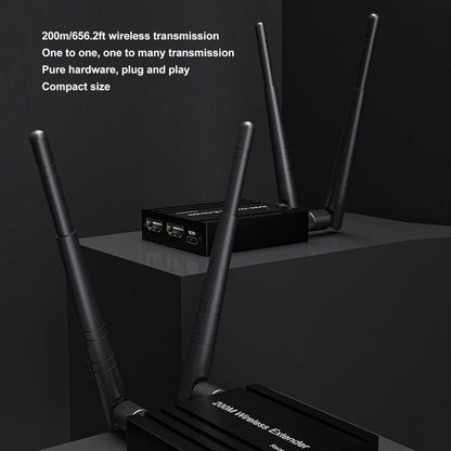 ArgoX Wireless Full HD HDMI Transmitter Receiver up to one-to-four Transmission Modes with Stereo Audio, 5.8GHz Dual Anten, 5G Frequency Bands and up to 1920x1080p/60Hz Resolution for TV, DSLR, Projectors, Camcorders, Laptops & Computers