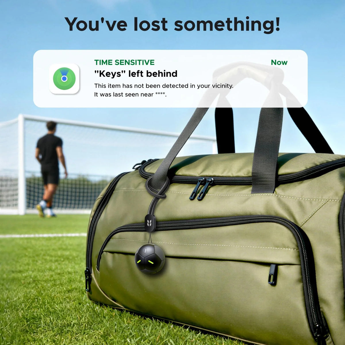 UGREEN FineTrack 2 Smart Finder Works w/ Apple Find My IP68 5–7 Year Battery Football Design | FT309
