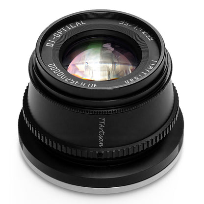 TTArtisan 35mm F/1.4 APS-C Format Canon EF-M Mount Prime Lens Large Aperture Sonnar Optical Design Full Metal Body, MF Manual Focus, 11" Focus Distance, Clicked Aperture Ring for Smooth Bokeh & Low Light Photography | Black