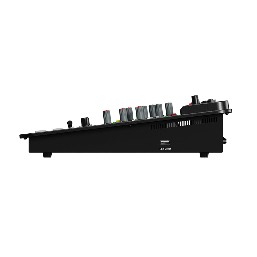 AVMATRIX SHARK S4M 4-Channel HDMI SDI All-in-One Video Switcher & Integrated Audio Mixer with PGM OUT, 4x HDMI IN, MULTIVIEW, 4x Microphone & 2 Stereo Inputs, USB 3.0 Recording for Live Streaming, Worship Events, Live Sports & Concerts