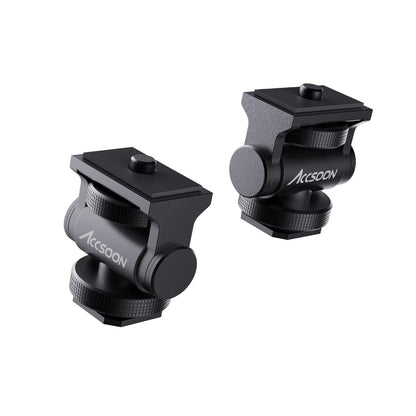 [CLEARANCE] Accsoon AA-01 Aluminum 1/4" Adjustable Cold Shoe Mount Adapter for Videography & Photography Camera Accessories, Video Light, Microphone, Field Display Monitor, Phone Holder