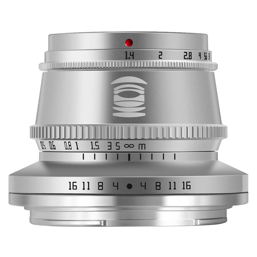 TTArtisan 35mm F/1.4 APS-C Format Leica L Mount Prime Lens Large Aperture Sonnar Optical Design Full Metal Body, MF Manual Focus, 11" Focus Distance, Clicked Aperture Ring for Smooth Bokeh & Low Light Photography | Black, Silver