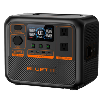 BLUETTI AC70P 1000W Portable Power Station