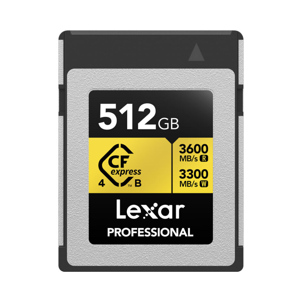 Lexar Professional GOLD CFexpress 4.0 Type B Memory Card, 3600MB/s Read, 3300MB/s Write | 128GB / 256GB / 512GB