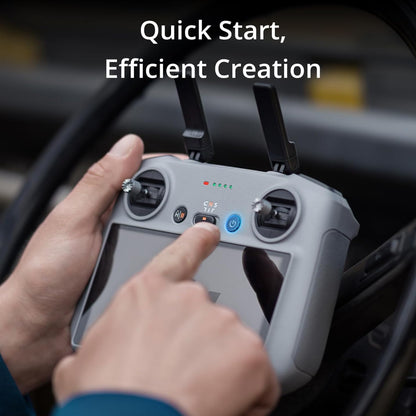DJI RC 2 Remote Controller for Air 3 / Air 3S / Mini 4 Pro / Flip / Neo Drone with O4 Transmission System, 2T4R Antennas, 5.5" Touchscreen LCD Display, 3100mAh Max 3 Hours Battery Life and Max 12.4 Miles Range for Drone Photo Video