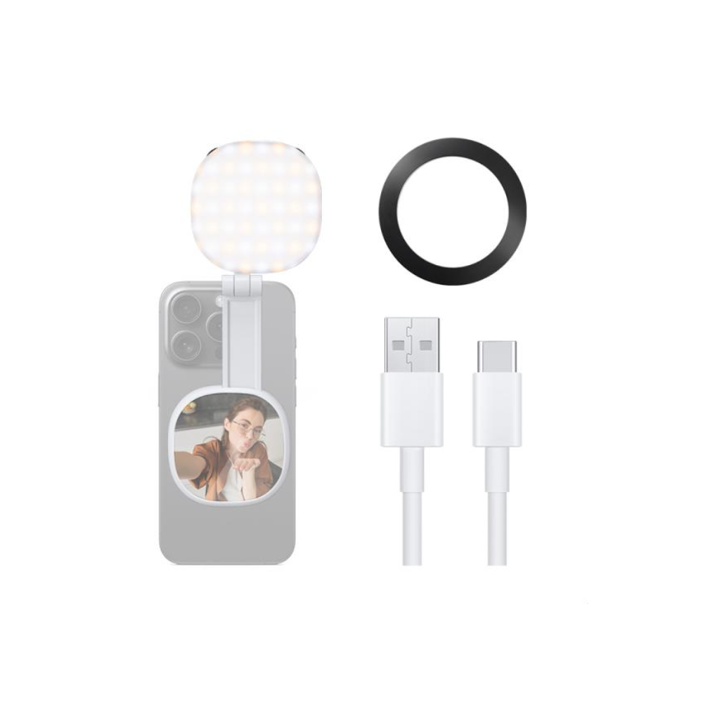 K&F Concept Magnetic Phone Fill Light with Built-in Mirror | KF34.053V1