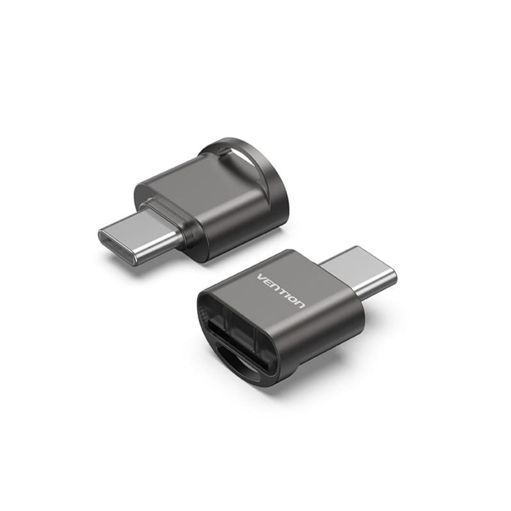 Vention 2.0 USB Type-C MicroSD Card Reader with High-Speed 480Mbps Transfer Rate for Android Phones, Tablets, Laptops