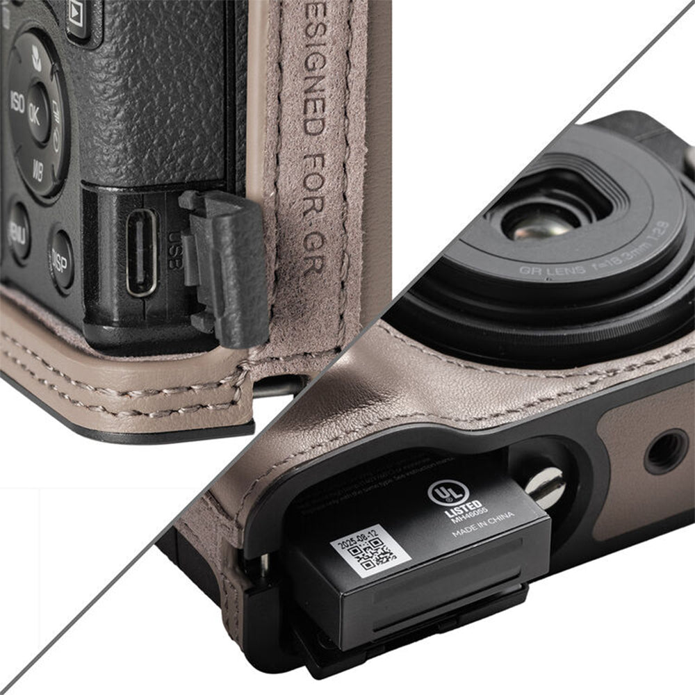 SmallRig Leather Half-Case with Wrist Strap for Ricoh GR IV | 5676 / 5677