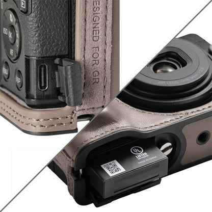 SmallRig Leather Half-Case with Wrist Strap for Ricoh GR IV | 5676 / 5677