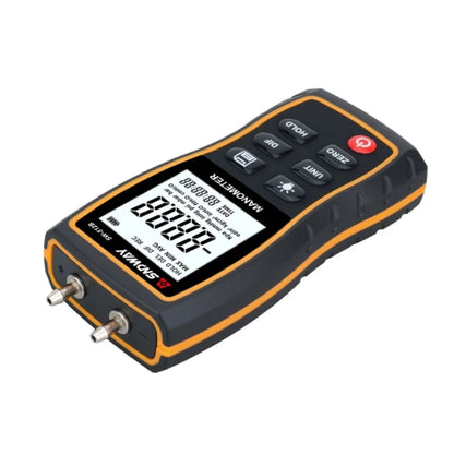 SNDWAY Digital Manometer Air Pressure Gauge with +39.99 kPA Measurement Range, LCD Display, Multi-Unit Switching and 3.18mm Pressure Connection | SW-512B