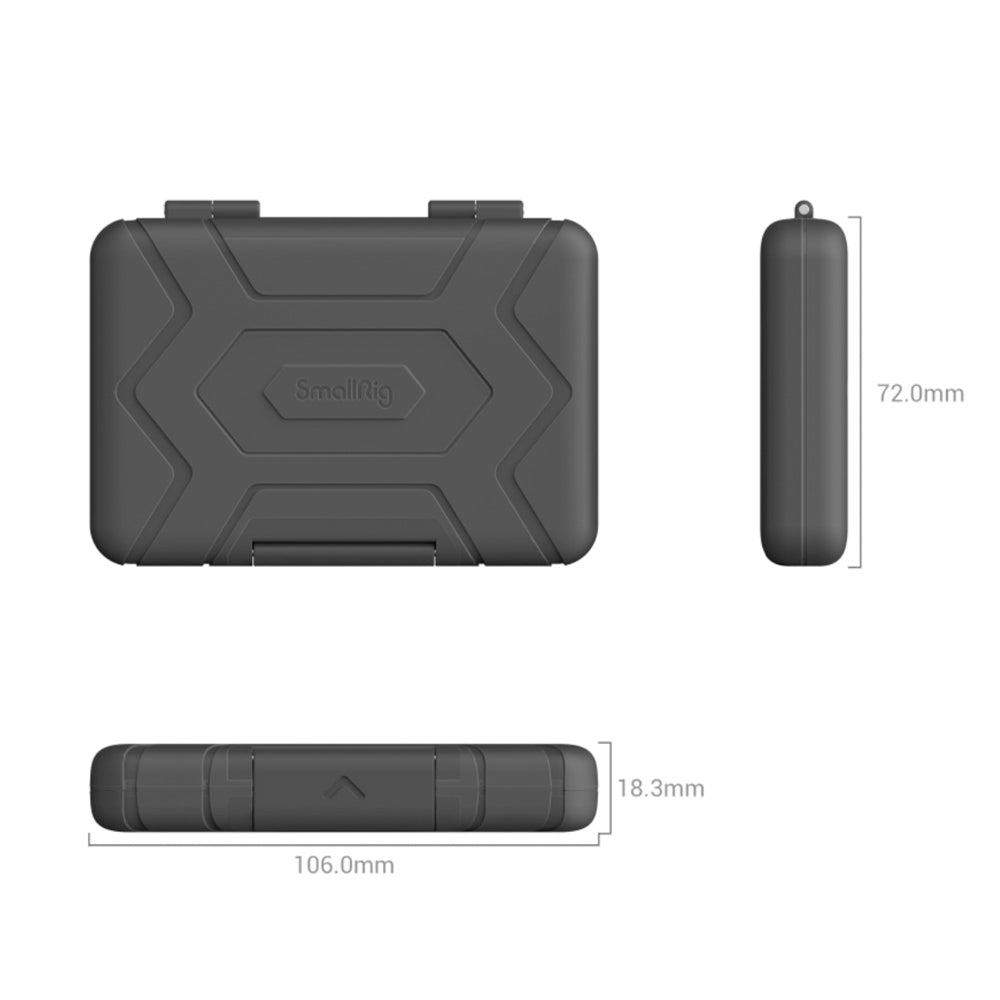 SmallRig 15-Slot Memory Card Case for SD, TF (MicroSD), CFexpress Type A, CF express Type B/XQD Cards - Storage & Organizers | 3192