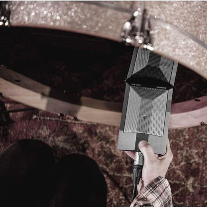 Shure Beta 91A Boundary Microphone Kick Drum Mic for Bass Drums, Piano, Organ & Low-Frequency Instruments with Half Cardioid Condenser Mic and XLR Preamplifier for Music Instruments, Audio and Recording