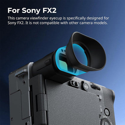 SmallRig Anti-Glare Viewfinder Eyecup for Sony FX2 Soft Silicone Camera Eyepiece
