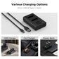 K&F Concept (2-PC) NB-13L Battery & Charger Kit - 1250mAh Batteries & Dual Charging Dock with Micro-USB/Type-C Input for Canon PowerShot G5 X Mark II, G7 X, SX740 HS, SX730 HS, G9 X Mark II, G1 X Mark III, SX720 HS, SX620 HS Camera | NB13L